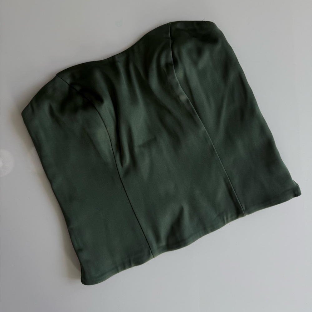 Abercrombie & Fitch Dark Green Crop Top